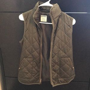Army Green Old Navy Quilted Vest